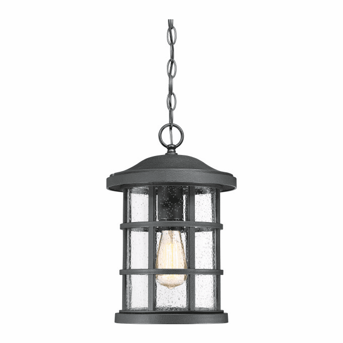 Quoizel CSE1910EK Crusade Earth Black Outdoor Pendant Lamp