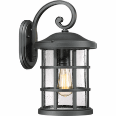 Quoizel CSE8410EK Crusade Earth Black Outdoor 10" Wall Mounted Lamp