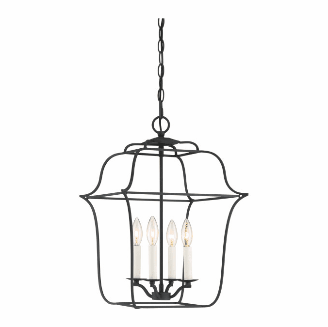 Quoizel GLY5204BA Gallery Contemporary Royal Ebony 14" Foyer Lighting Fixture