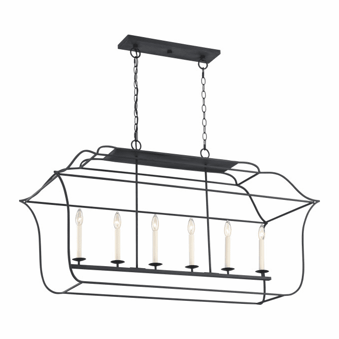 Quoizel GLY648BA Gallery Contemporary Royal Ebony Kitchen Island Lighting