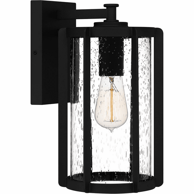 Quoizel HAZ8407EK Hazel Modern Earth Black Exterior 7" Lamp Sconce