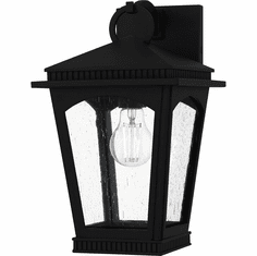 Quoizel HUK8408EK Huck Contemporary Earth Black 13" Outdoor Lamp Sconce