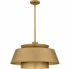 Quoizel LMI2824BWS Lumi Contemporary Brushed Weathered Brass 24" Drop Lighting