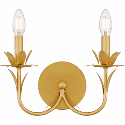 Quoizel MAA8712GFL Maria Gold Leaf Wall Lamp