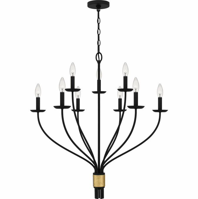Quoizel MAG5032MBK Margaret Contemporary Matte Black Chandelier Light