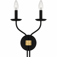 Quoizel MAG8711MBK Margaret Contemporary Matte Black Wall Sconce Lighting