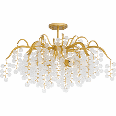 Quoizel MAP1728GFL Maple Contemporary Gold Leaf Overhead Lighting Fixture