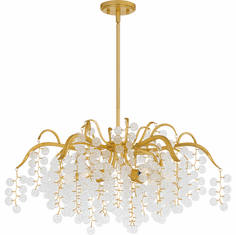 Quoizel MAP5028GFL Maple Contemporary Gold Leaf Hanging Chandelier
