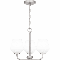 Quoizel NIE2817BN Nielson Contemporary Brushed Nickel Mini Ceiling Chandelier