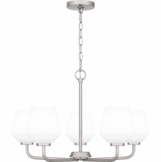 Quoizel NIE5025BN Nielson Modern Brushed Nickel Chandelier Lighting