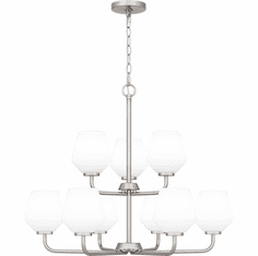 Quoizel NIE5028BN Nielson Contemporary Brushed Nickel Chandelier Light