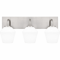 Quoizel NIE8621BN Nielson Modern Brushed Nickel 3-Light Bathroom Vanity Light