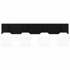 Quoizel NIE8629MBK Nielson Modern Matte Black 4-Light Bathroom Light