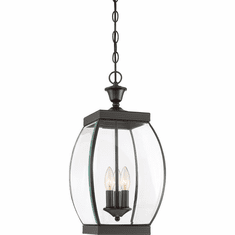Quoizel OAS1909Z Oasis Traditional Outdoor Bronze Hanging Candelabra Lantern Pendant Light