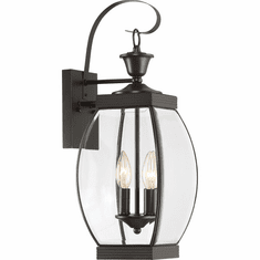 Quoizel OAS8408Z Oasis Medium 2-Light 7.5 Inch Wide Bronze Outdoor Lantern Wall Sconce