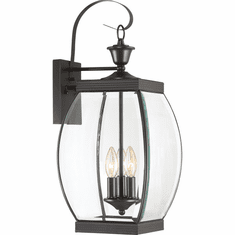 Quoizel OAS8409Z Oasis Classic Large 9 Inch Wide Outdoor Bronze Candle Lantern Wall Sconce