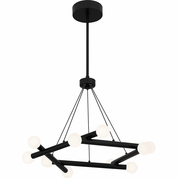 Quoizel PCCYP5023MBK Cyprus Modern Matte Black LED Chandelier Light QUOPCCYP5023MBK