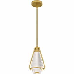 Quoizel PCLUA1507BRG Luca Brushed Gold LED Mini Pendant Lighting Fixture