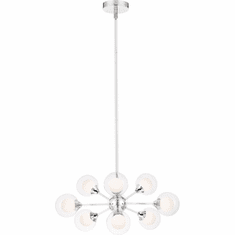 Quoizel PCSB5009C Platinum Collection Spellbound Modern Polished Chrome Mini Hanging Chandelier
