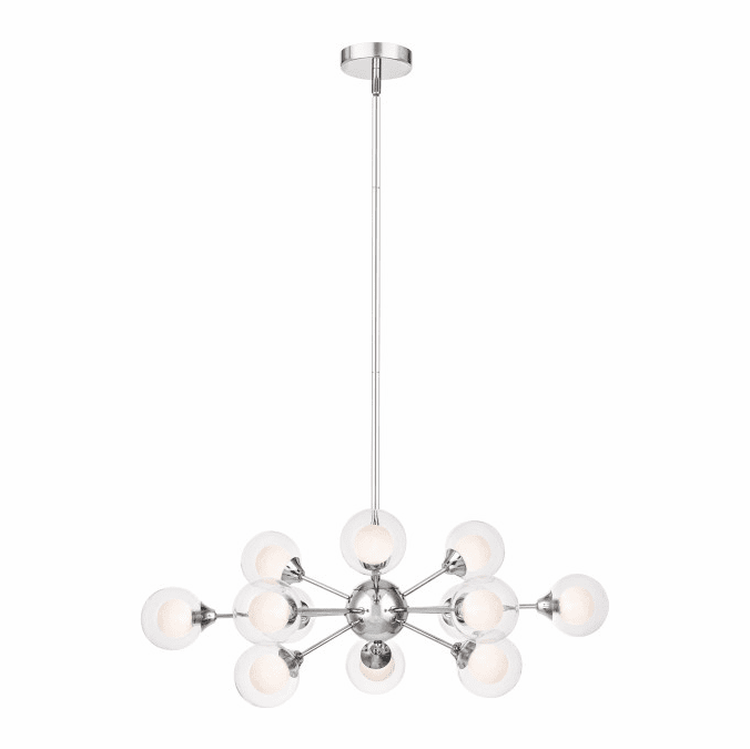 Quoizel PCSB5012C Platinum Collection Spellbound Contemporary Polished Chrome Chandelier Light