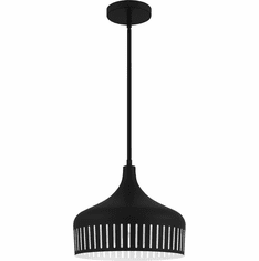 Quoizel QP6208MBK Contemporary Matte Black Lighting Pendant