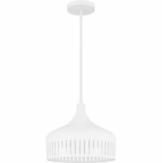 Quoizel QP6208W Modern Matte White Pendant Light