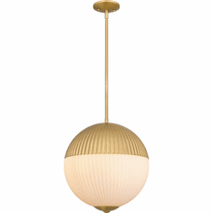 Quoizel QP6211BRG Contemporary Brushed Gold Hanging Light Fixture