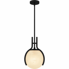 Quoizel QP6741MBK Contemporary Matte Black Mini Hanging Light Fixture