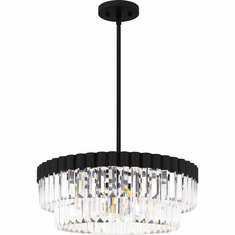 Quoizel QP6742MBK Matte Black Pendant Light Fixture
