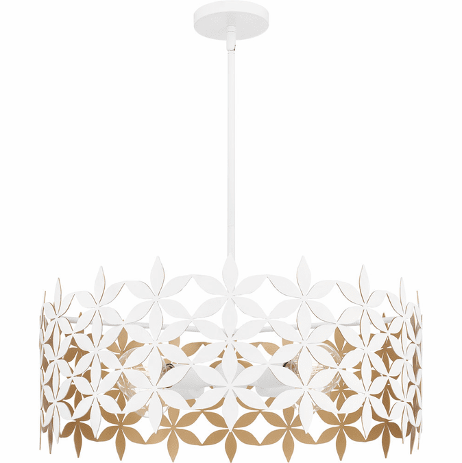 Quoizel QP6746W Contemporary Matte White Hanging Pendant Lighting