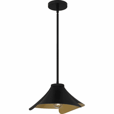 Quoizel QP6747MBK Modern Matte Black Pendant Light Fixture