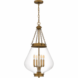Quoizel QP6803WS Contemporary Weathered Brass Entryway Light Fixture