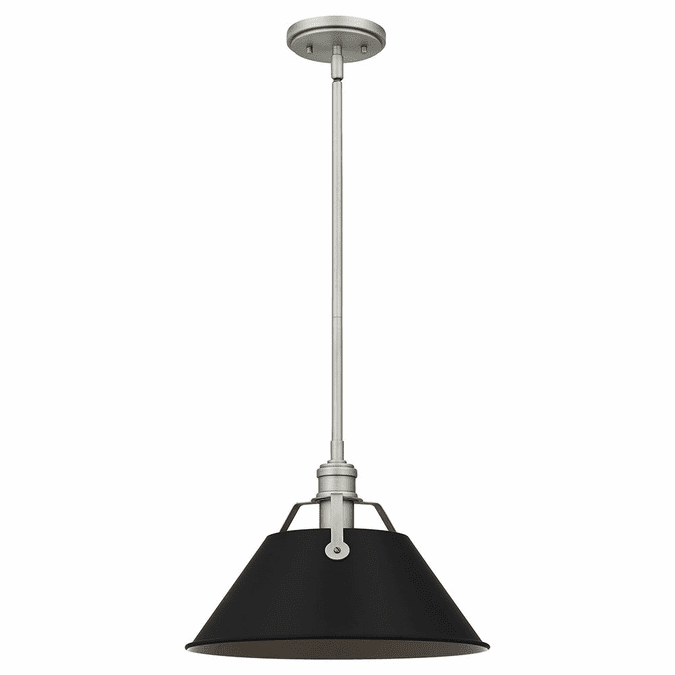 Quoizel QPP5343AN Jessup Contemporary Antique Nickel Pendant Light