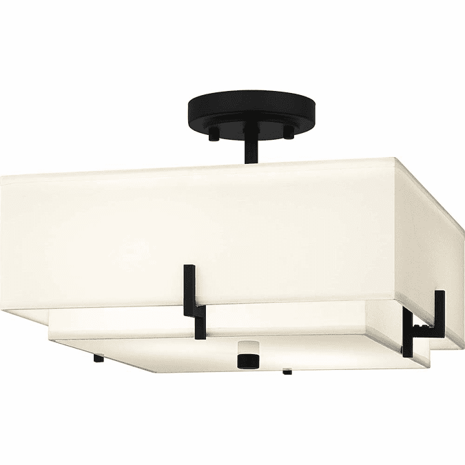 Quoizel QSF6178MBK Matte Black Ceiling Light Fixture QUOQSF6178MBK