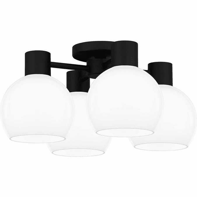 Quoizel QSF6199MBK Matte Black Ceiling Light QUOQSF6199MBK