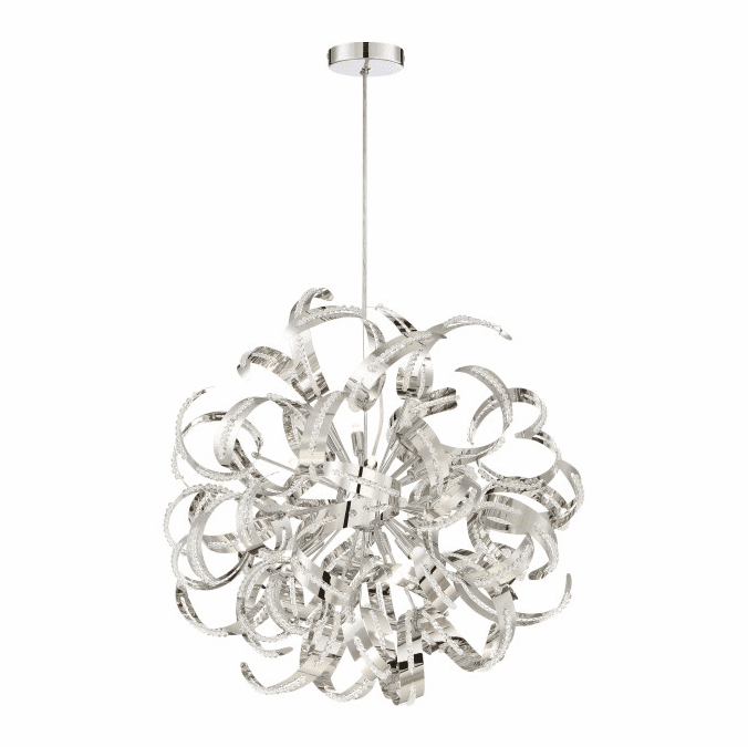 Quoizel RBN2823CRC Ribbons Crystal Chrome Xenon Lighting Pendant