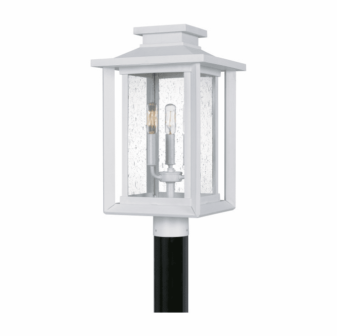 Quoizel WKF9011W Wakefield White Lustre Outdoor Post Light Fixture
