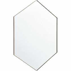Quorum 13-2434-61 Hexagon Mirrors Contemporary Silver Finished Wall Mirror