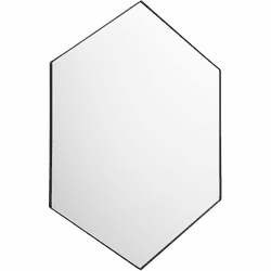 Quorum 13-2840-59 Hexagon Mirrors Contemporary Matte Black Mirror