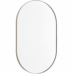 Quorum 15-2032-61 Capsule Mirrors Contemporary Silver Finished Wall Mirror