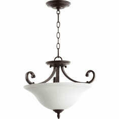 Quorum 2854-18186 Bryant Oiled Bronze Drop Ceiling Light Fixture