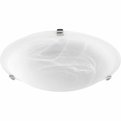 Quorum 3000-16-62 Polished Nickel 16" Ceiling Light Fixture
