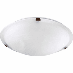 Quorum 3000-16-86 Oiled Bronze 16" Overhead Light Fixture