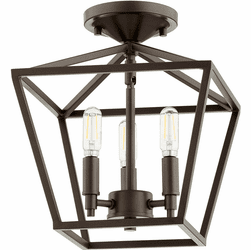 Quorum 304-10-86 Gabriel Modern Oiled Bronze 10.25" Ceiling Lighting Fixture