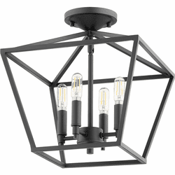Quorum 304-13-69 Gabriel Contemporary Noir 13" Flush Lighting