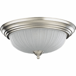 Quorum 3074-15-65 Satin Nickel 15.5" Flush Lighting