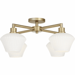 Quorum 3221-26-80 Cassini Contemporary Aged Brass Overhead Lighting