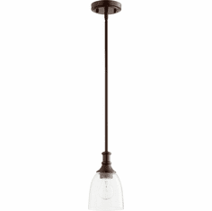 Quorum 3811-186 Richmond Oiled Bronze Mini Ceiling Pendant Light