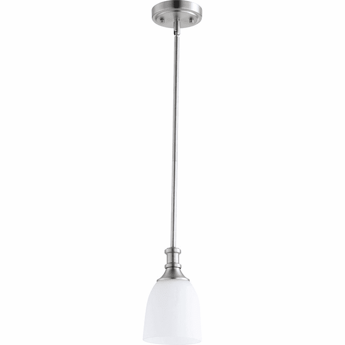 Quorum 3811-65 Richmond Satin Nickel Mini Hanging Pendant Lighting