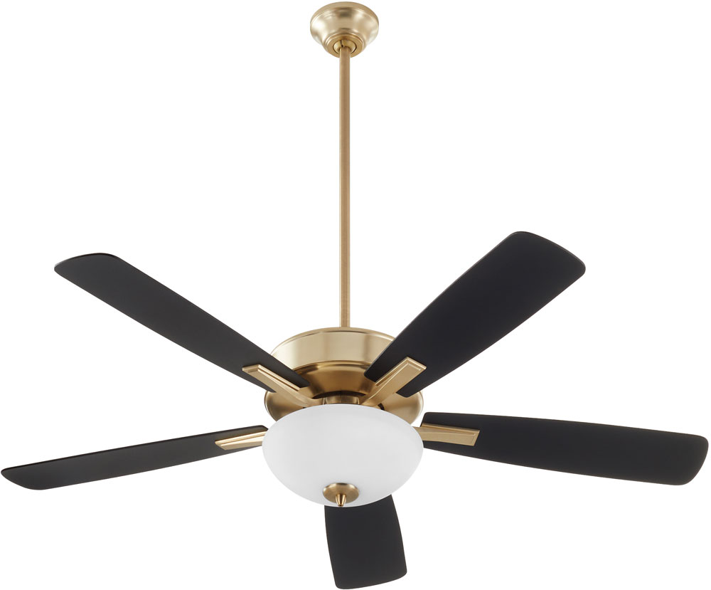Quorum 4525280 Ovation Modern Aged Brass LED 52" Home Ceiling Fan